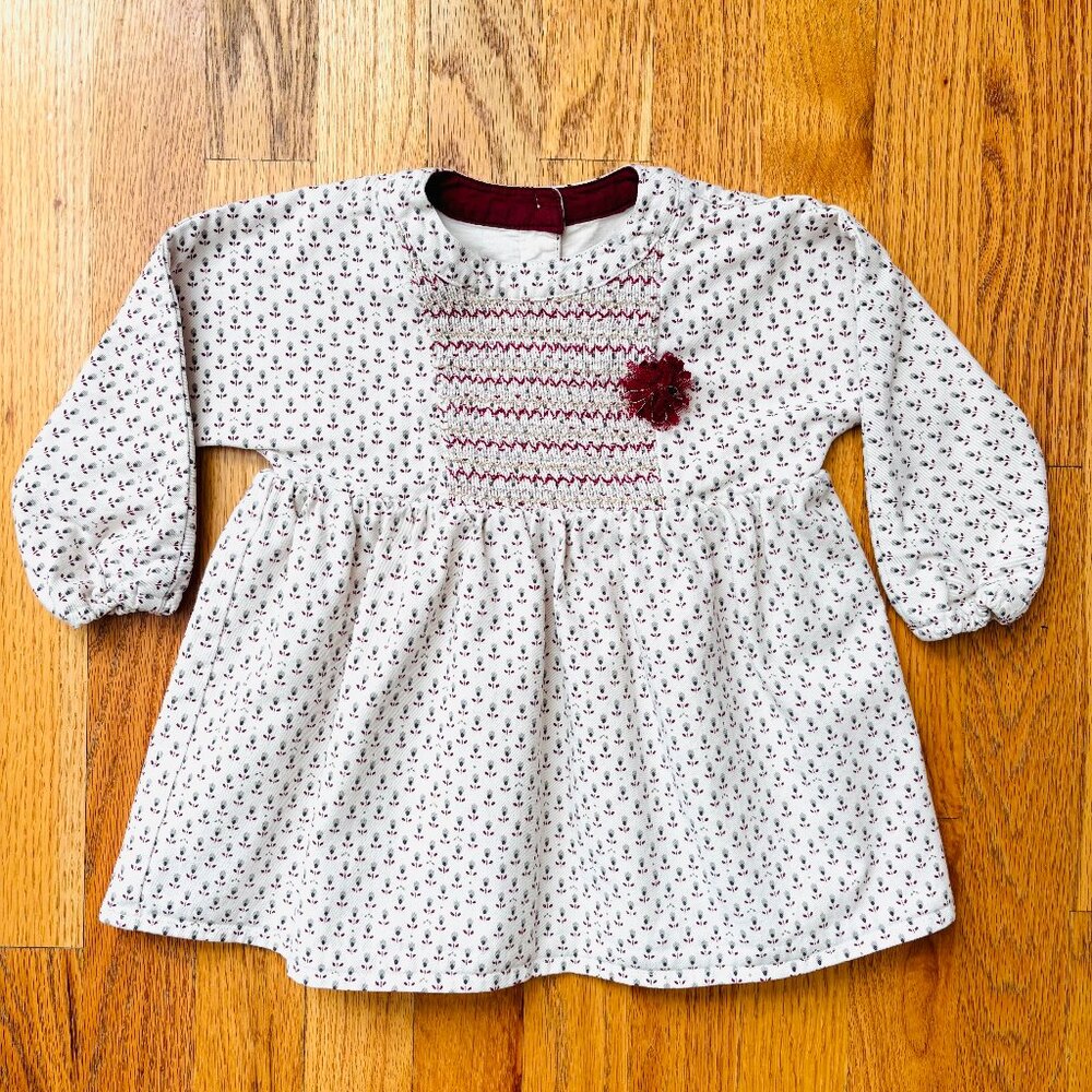 Mink Mui (Korean brand) 2T toddler girl lined dress/top for fall/winter/spring